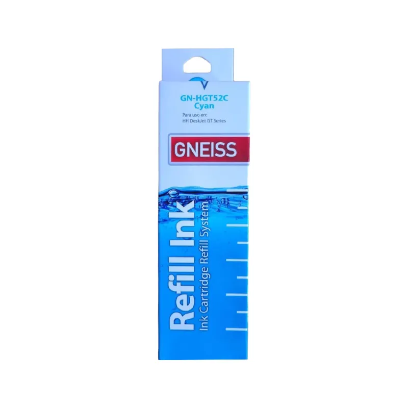 Botella De Tinta Alternativa Gneiss Hp T52 Cyan