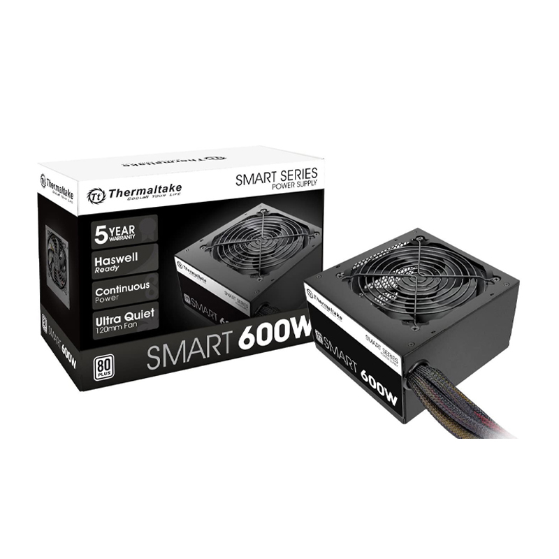 Fuente Thermaltake Smart 600w 80 Plus White