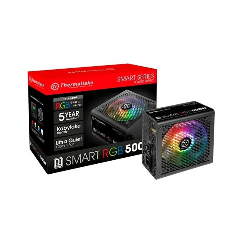 Fuente Thermaltake Smart 500W 80 Plus White RGB