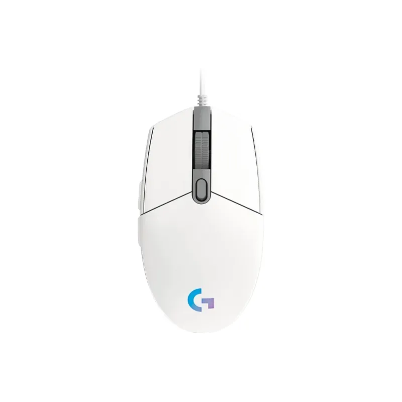 Mouse USB Logitech G203 Lightsync Blanco