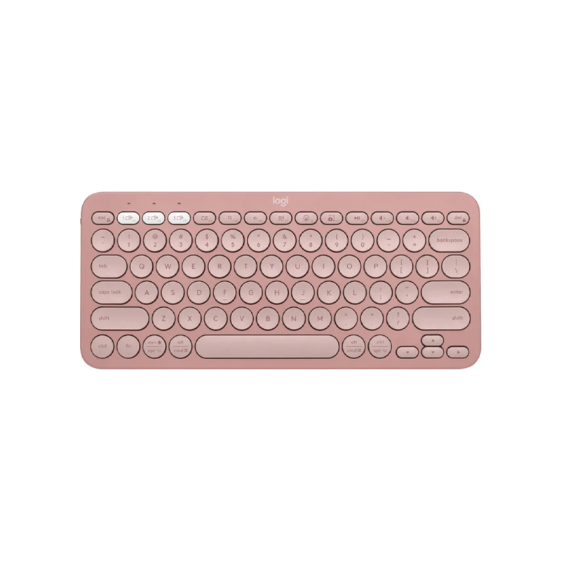 Teclado Bluetooth Logitech K380S Pebble Rosa