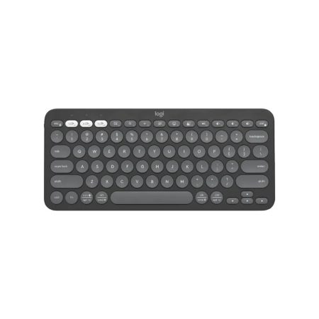 Teclado Bluetooth Logitech K380S Pebble Grafito