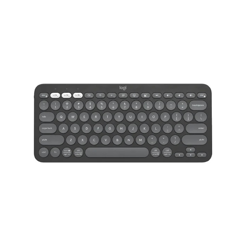 Teclado Bluetooth Logitech K380S Pebble Grafito
