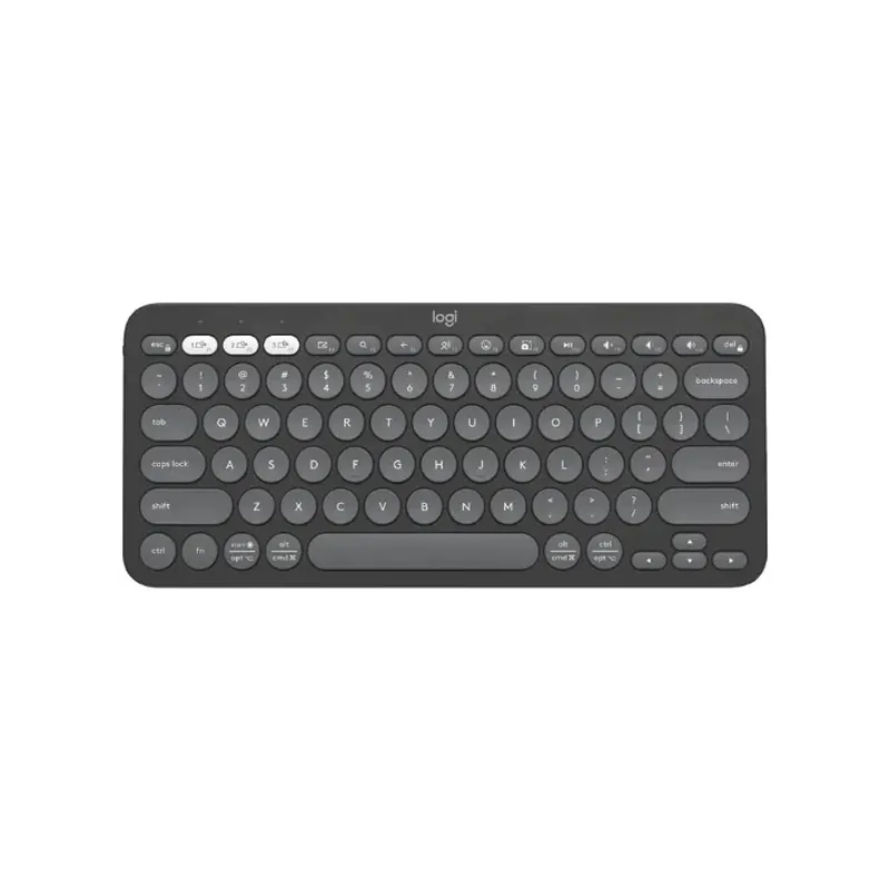 Teclado Bluetooth Logitech K380S Pebble Grafito