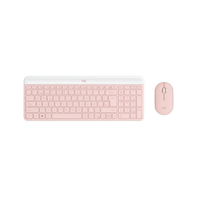 Kit Inalambrico Logitech MK470 Slim Rosa