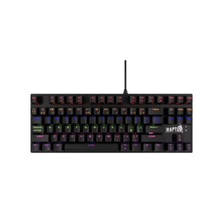Teclado USB Raptor Fireclaw M87 Mecánico Retroiluminado