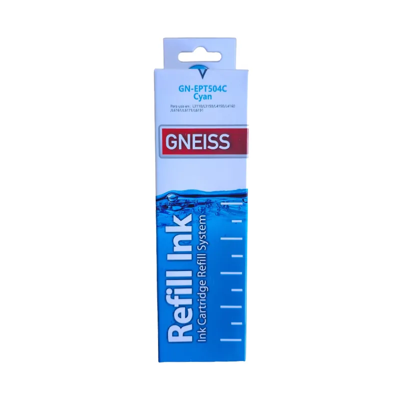 Botella De Tinta Alternativa Gneiss Epson T504C Cyan