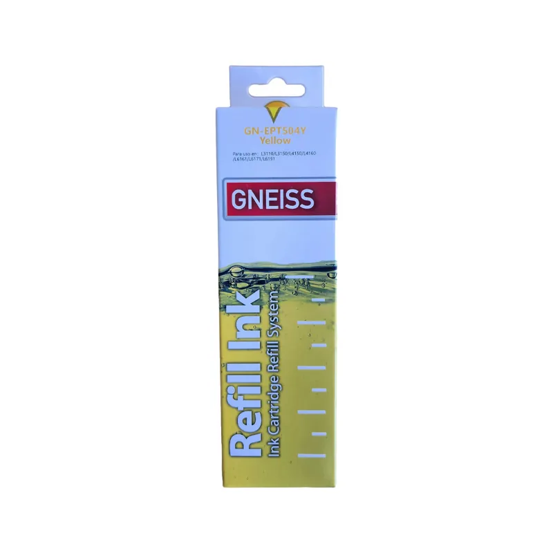 Botella De Tinta Alternativa Gneiss Epson T504Y Amarillo