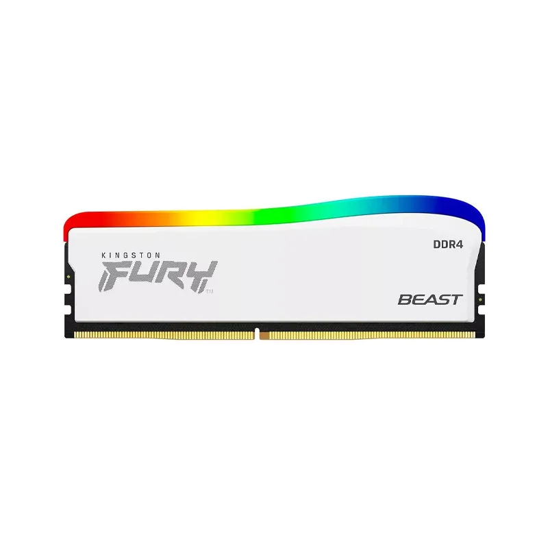 Memoria Ram DDR4 Kingston Fury Beast 8GB 3200 RGB White  (Solo con PC armada)