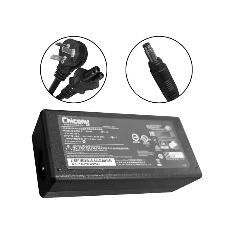 Cargador Chicony Para Notebook 19V 3.42A 65W 4.8 X 1.7MM