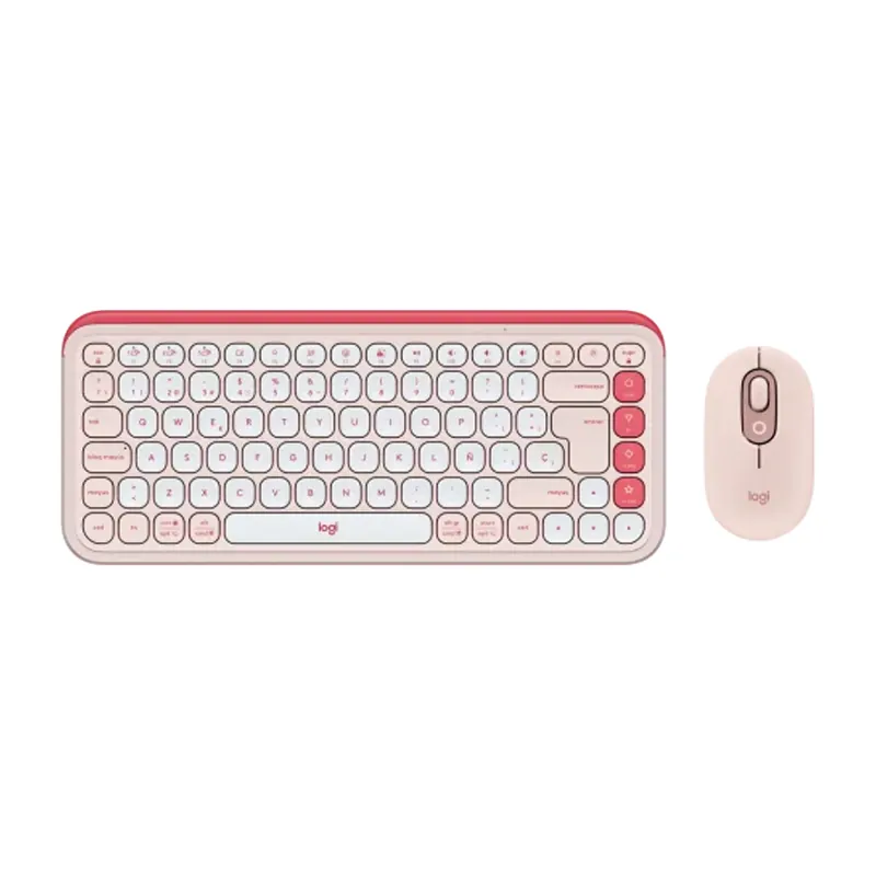 Kit Bluetooth Logitech Pop Icon Rosa