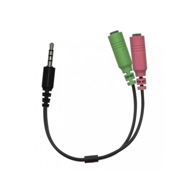 Adaptador Audio Y Mic A Miniplug Genius ACC-100