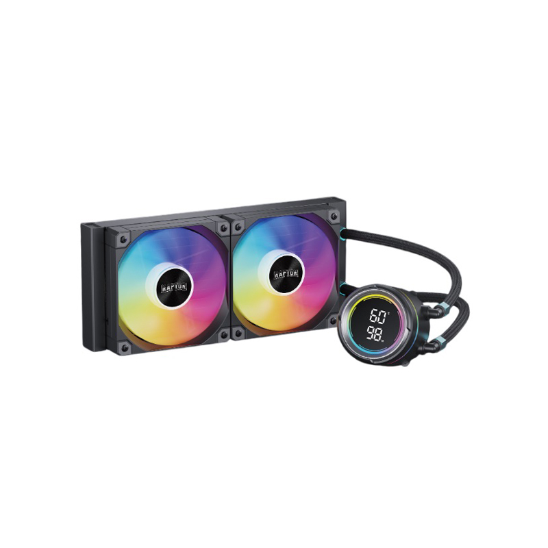 Water Cooling Raptor Aqua Pro 240 Display 2 Coolers 240MM Black