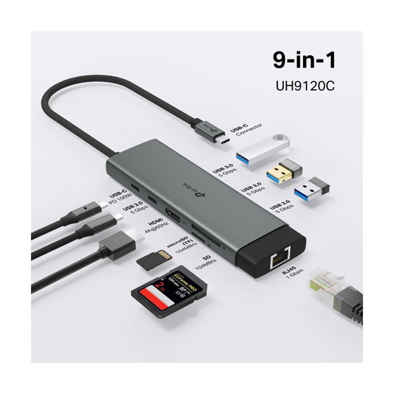 Hub USB Tipo C Tp-Link UH9120C 9 EN 1 - Imagen 4