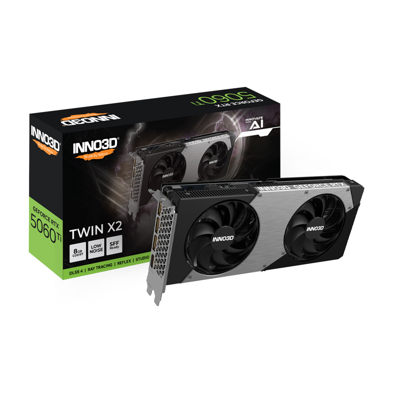 Placa De Video Nvidia Geforce RTX 5060 TI INNO3D 8GB Twin X2