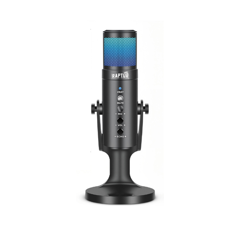 Microfono USB Para Streaming Raptor Vox Pro RGB
