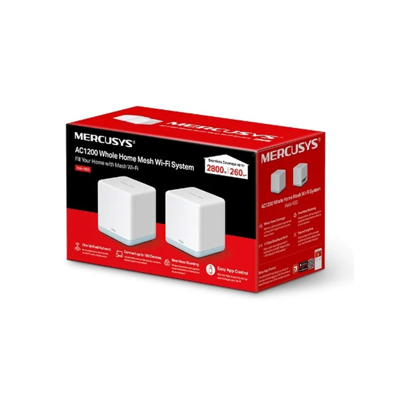 Halo H30 Pack De 2 Mesh Mercusys AC1200 WIFI - Imagen 3