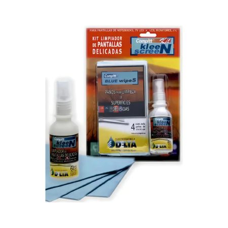 Kit Limpieza De Pantalla LCD Delta 60CC + 4 Paños